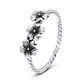 Unique Flowers Silver Ring NSR-3264